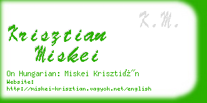 krisztian miskei business card